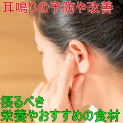 耳鳴りの予防や改善に摂るべき栄養やおすすめの食材